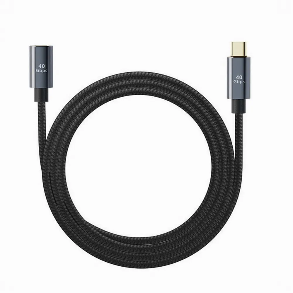 Type-C USB4 40Gbps Extension Cable Male to Female 40Gbps with 100W Charging and 8K@60Hz Compatible for USB-C Hub Laptops PC