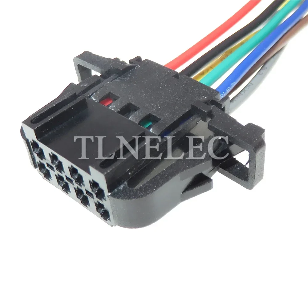 8 Pin Way Car Lamp Electrical Connector with Wires Automobile Audio Unsealed Sockets For VW Audi 3B0972724 3B0972734