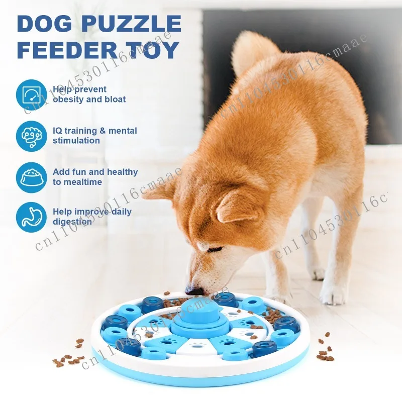 Dog Toys Pet Slow Food Bowl Dog Basin Training Vocal Leaky Food Plate Cat Toys Dog Educational Toys