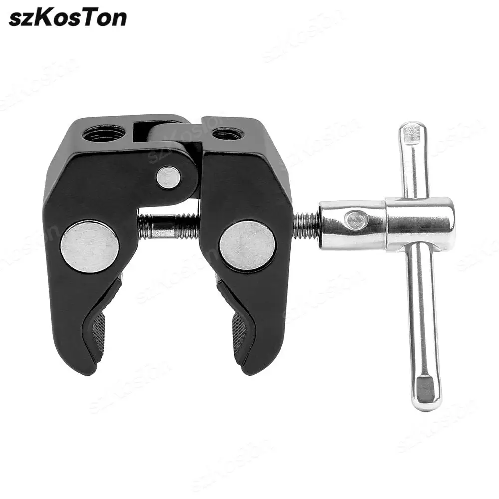 Magic Arm Crab Claw Super Clamp Clip Holder Tongs Pliers Clip Studio Flash Bracket for Camera Tripod Monopod Umbrellas Hooks