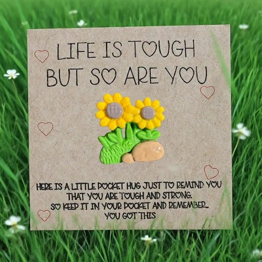 1-100pcs  Cute Mini Colorful Resin  Inspirational Animal Themed Appreciation Gifts Assorted Resin Figurines with Note Cards Mixe