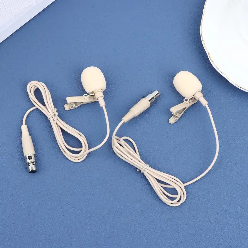 Micrófono de solapa beige, audio claro de 80-20KHZ, ZL-F1720, mini portátil para entrevistas, podcasts, creación de contenido 6