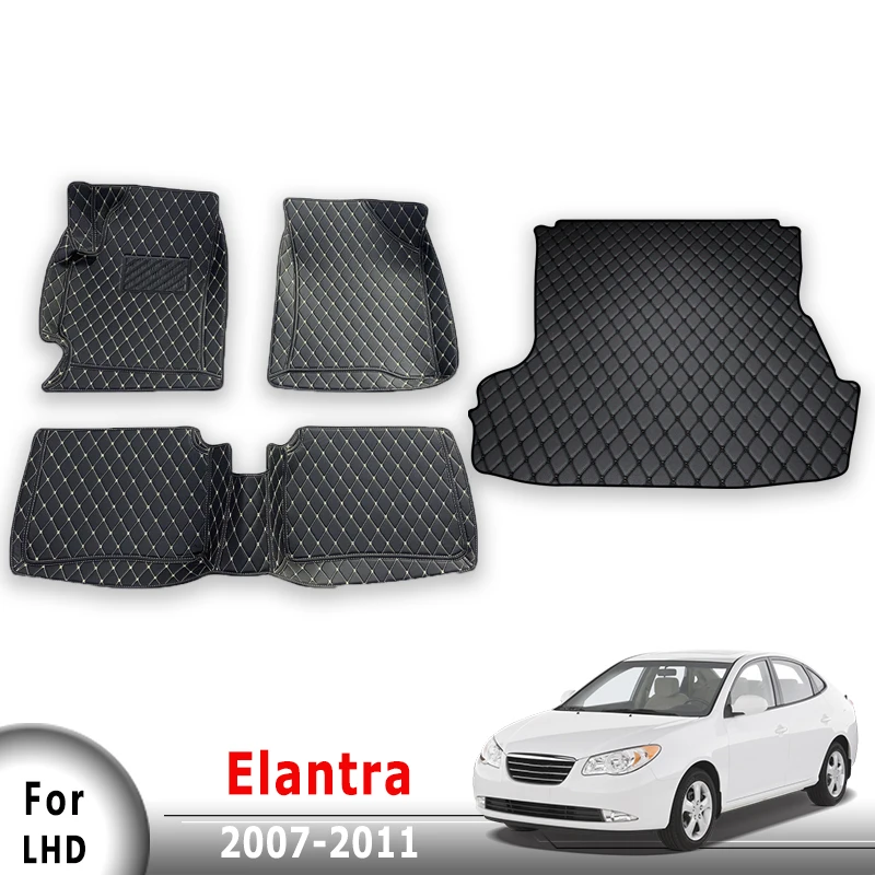 

Автомобильные коврики, ковры в багажник для Hyundai Elantra 2007 2008 2009 2010 2011, чехлы, автомобильные аксессуары для интерьера, водонепроницаемые