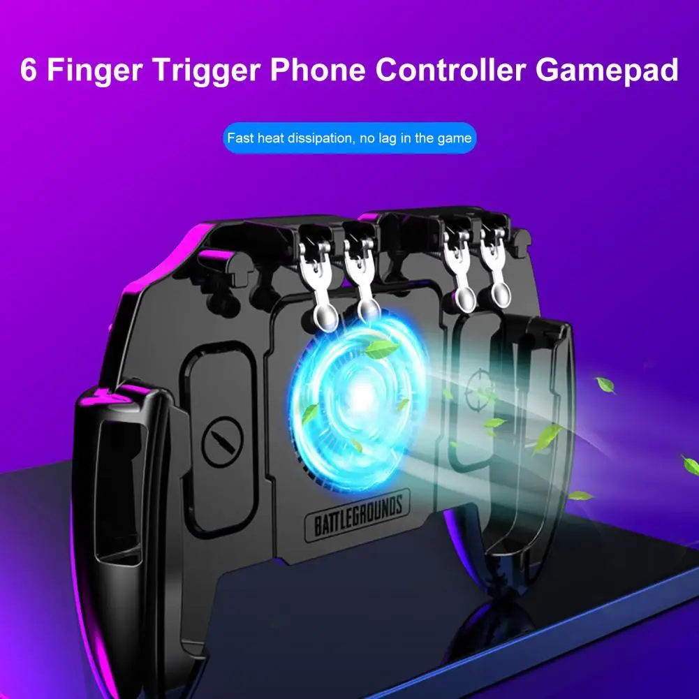 M10/M11 Trigger Gamepad Long Service Life Sensitive Easy to Hold 6 Finger Trigger Phone Controller Gamepad