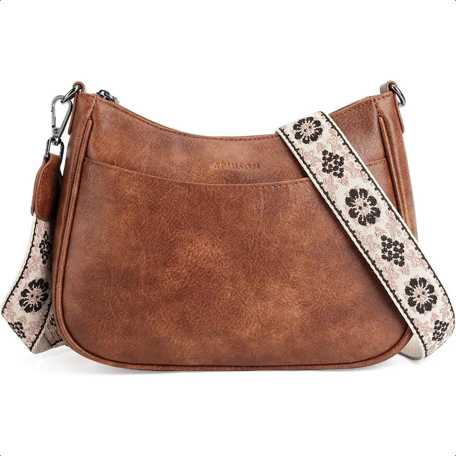 

Trendy Leather Crossbody Purse with Adjustable Strap Women's Shoulder Handbag
