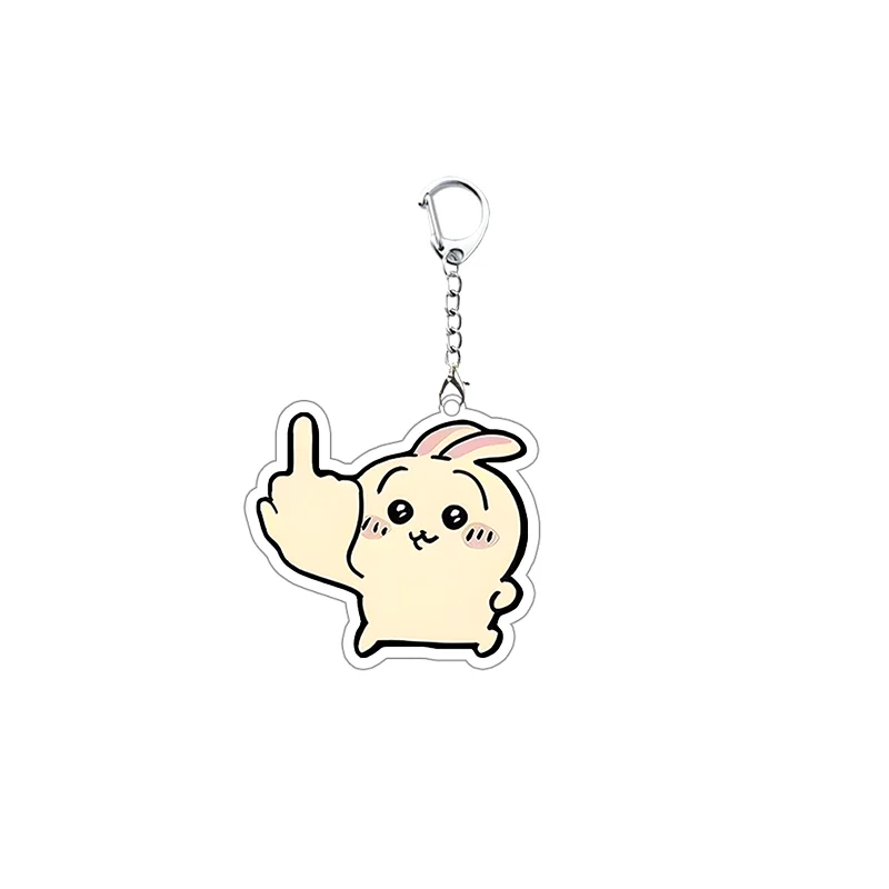 Porte-clés Anime Kawaii Chiikawas, pendentif amusant, accessoires de sac à dos, jouets de décoration Ins, cadeau d'amie mignonne, cadeau de Noël pour les filles