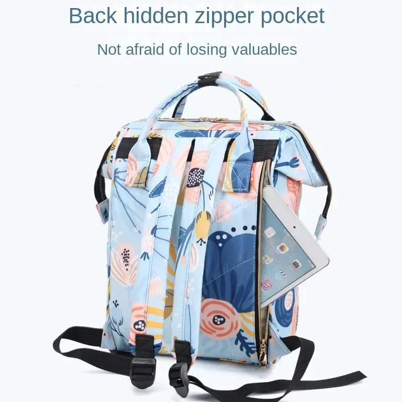 Fashion Print Nappy Backpack Bag Mummy Large Capacity Bag Mom Baby Multi-function Outdoor Travel Diaper Bags for Baby Care Stuff