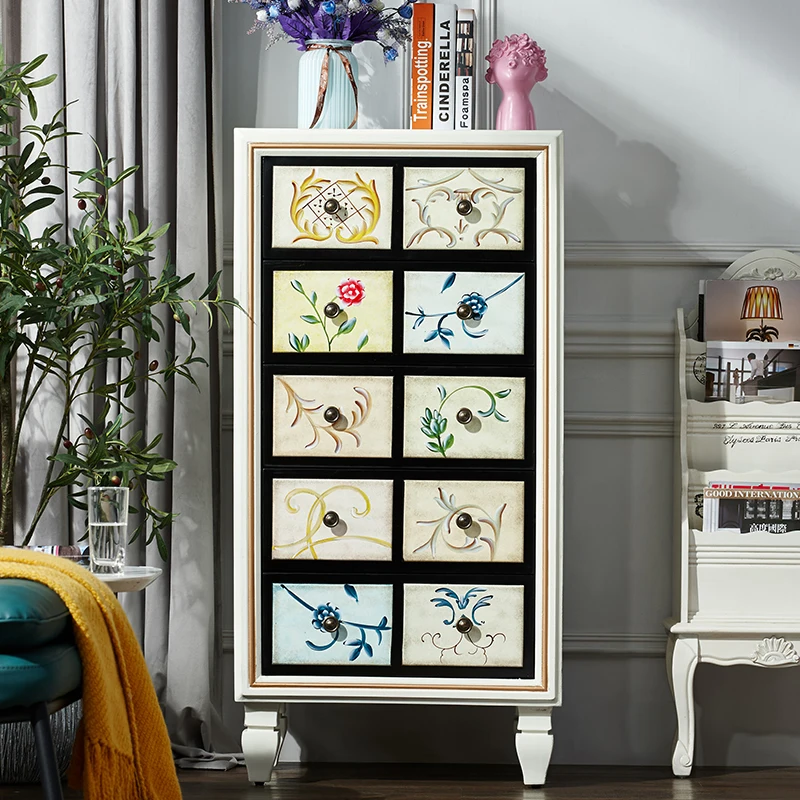 American chest of drawers, bedroom storage, living room small side cabinet image 2