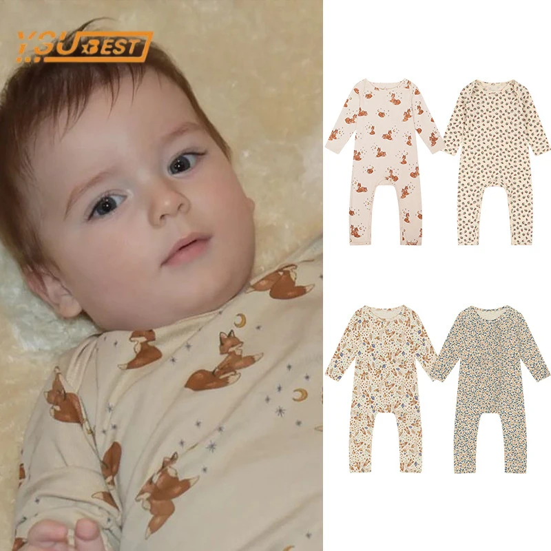 

Baby Girls Boys Long Sleeve Printing Jumpsuit Spring Infant Baby Girls Boys Rompers Toddler Kids Baby Girls Boys Rompers