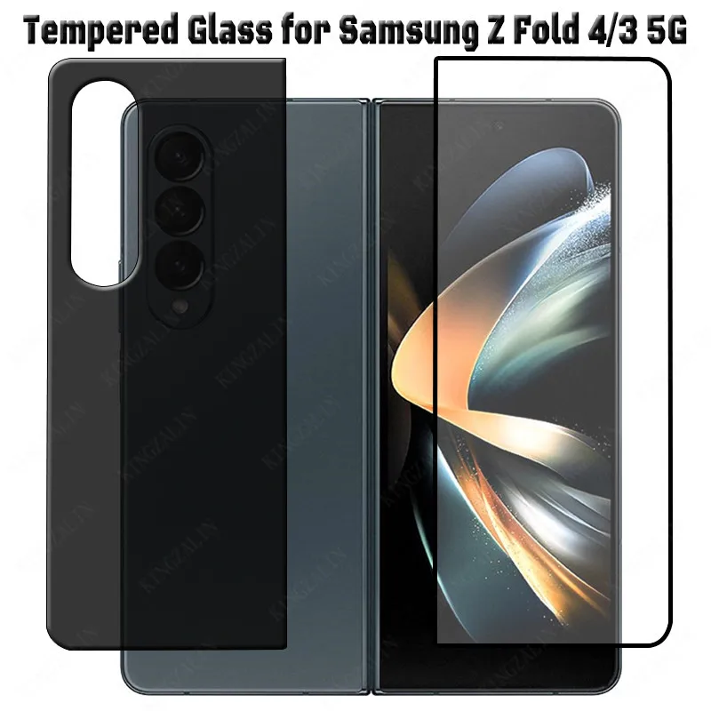 Tempered Glass for Samsung Z Fold 5 4 3 5G Front and Back Privacy Anti Glare Protective Glass for Galaxy Z Fold4 fold 6 5 Glass