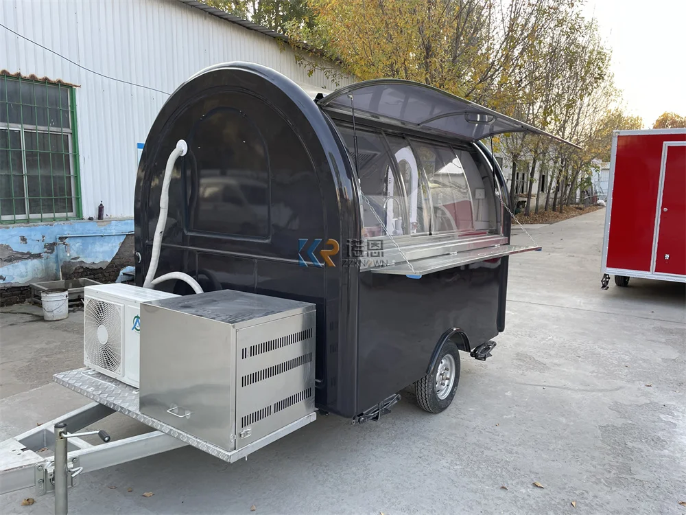 Food Truck Van Mobiele keuken Snack Pizzawagen Hotdog IJskiosk Concessie Voedselaanhangwagen Volledig uitgerust