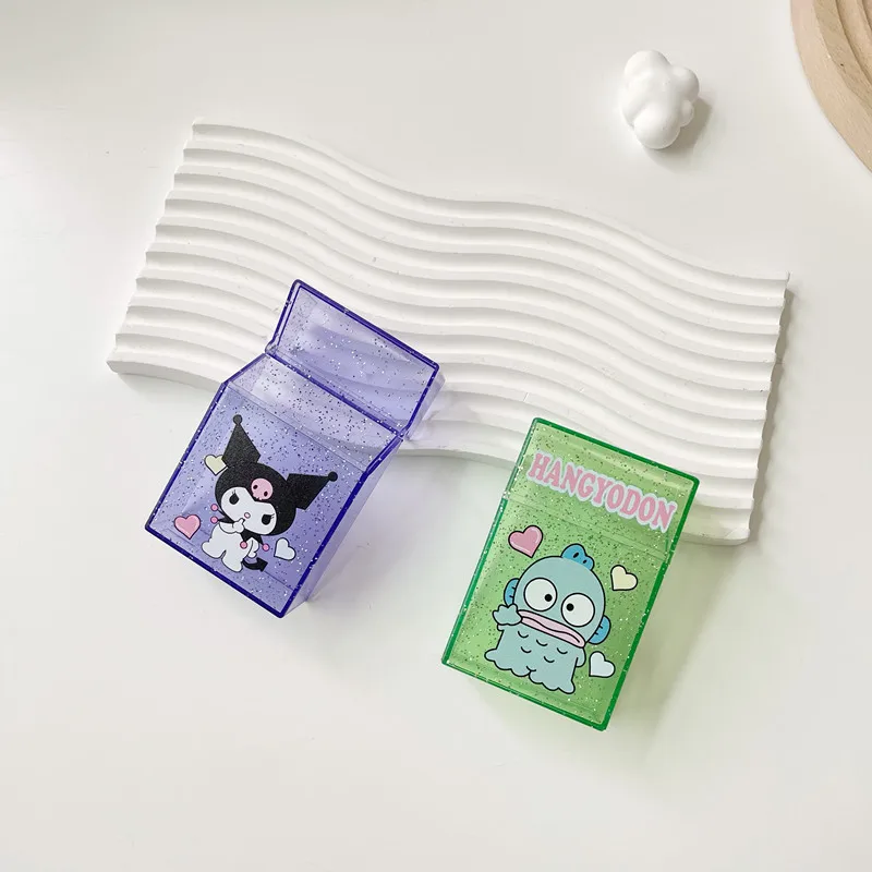 Sanrio Cigarette Case Hello Kitty Cinnamoroll Y2K Kuromi Melody Cinnamoroll Smoking Anime Storage Star Card Star Card Photo Box