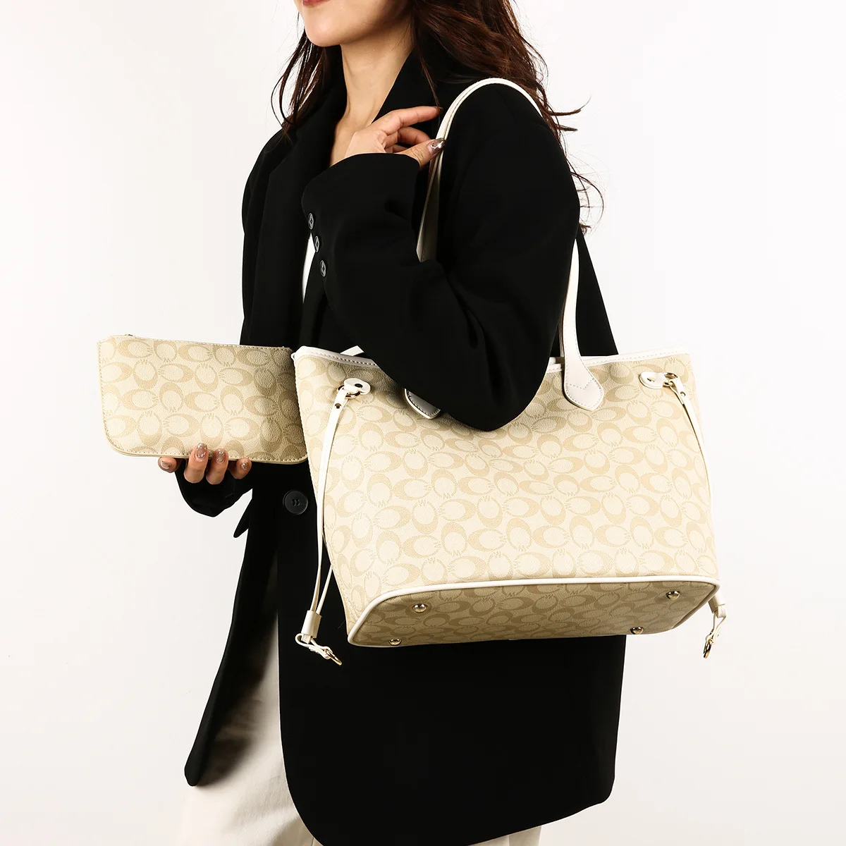 

2025 Spacious Shoulder Bag, Luxe Crossbody Purse for Women, Minimalist Top Handle Tote, Versatile Day-to-Night Bag, Textured