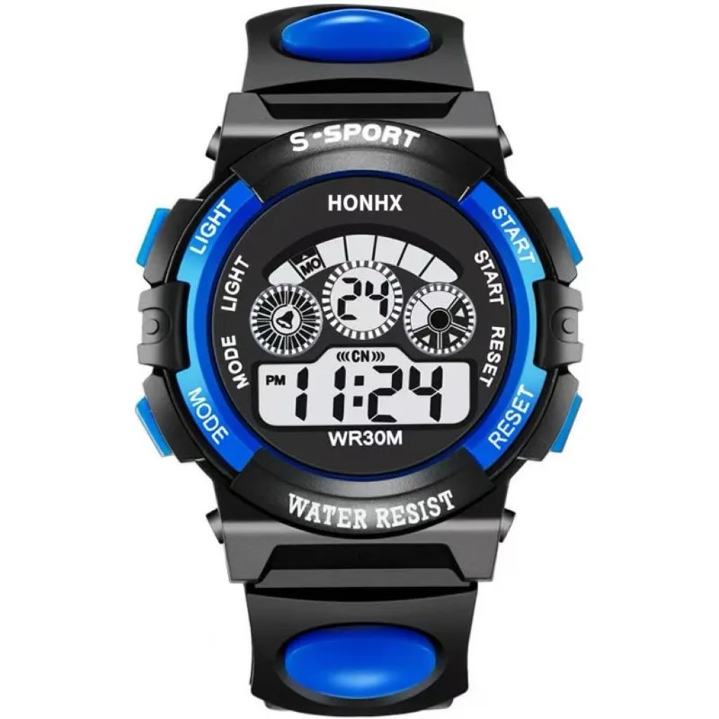Hot selling children's watch multifunctional night light timing sports watch fashionable student electronic watch