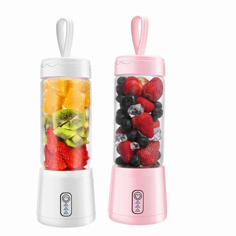 

K5 Upgrade Portable Fruit Juicer Ice Smoothie 6 Blade Mini Home USB Rechargeable Portable Blender Household Portable Juicer