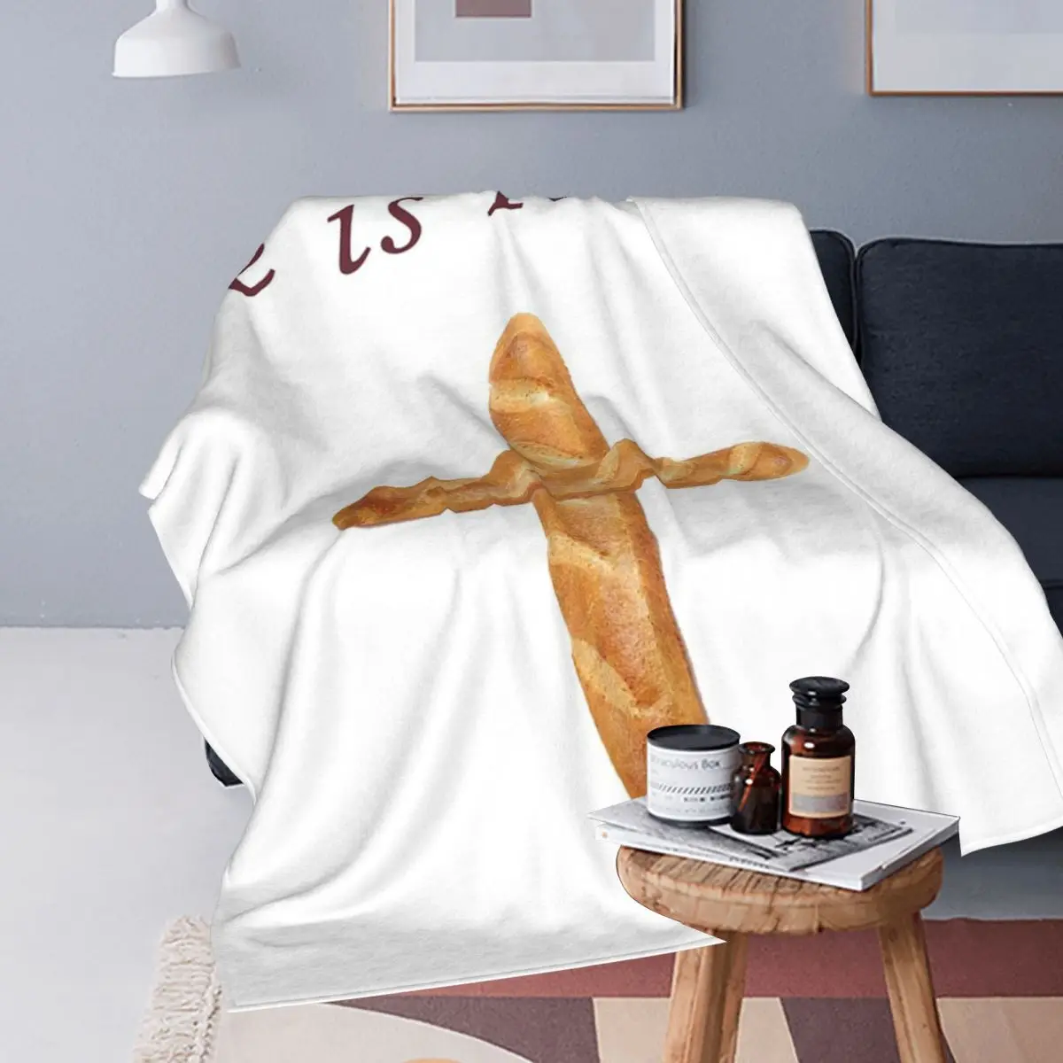 He Is Risen, Shirley's Bread Apron (Community) Blanket Soft Warm Flannel Throw Blanket Bedspread for Bed Travel Home Sofa