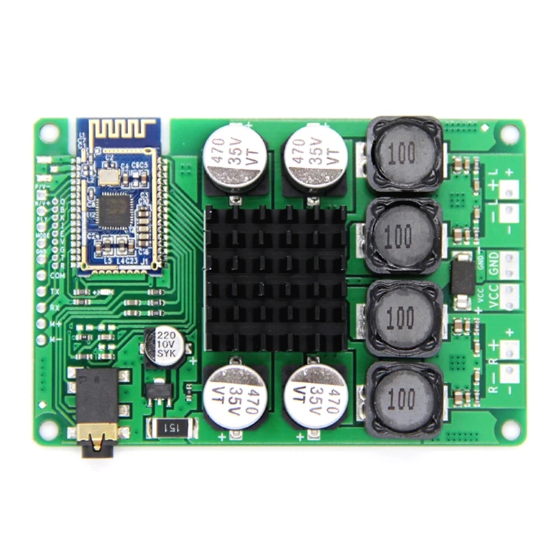 

Bluetooth 5.0 Amplifier Board 2X50W Line-In Audio Input Support Serial Port Support Change Name Password