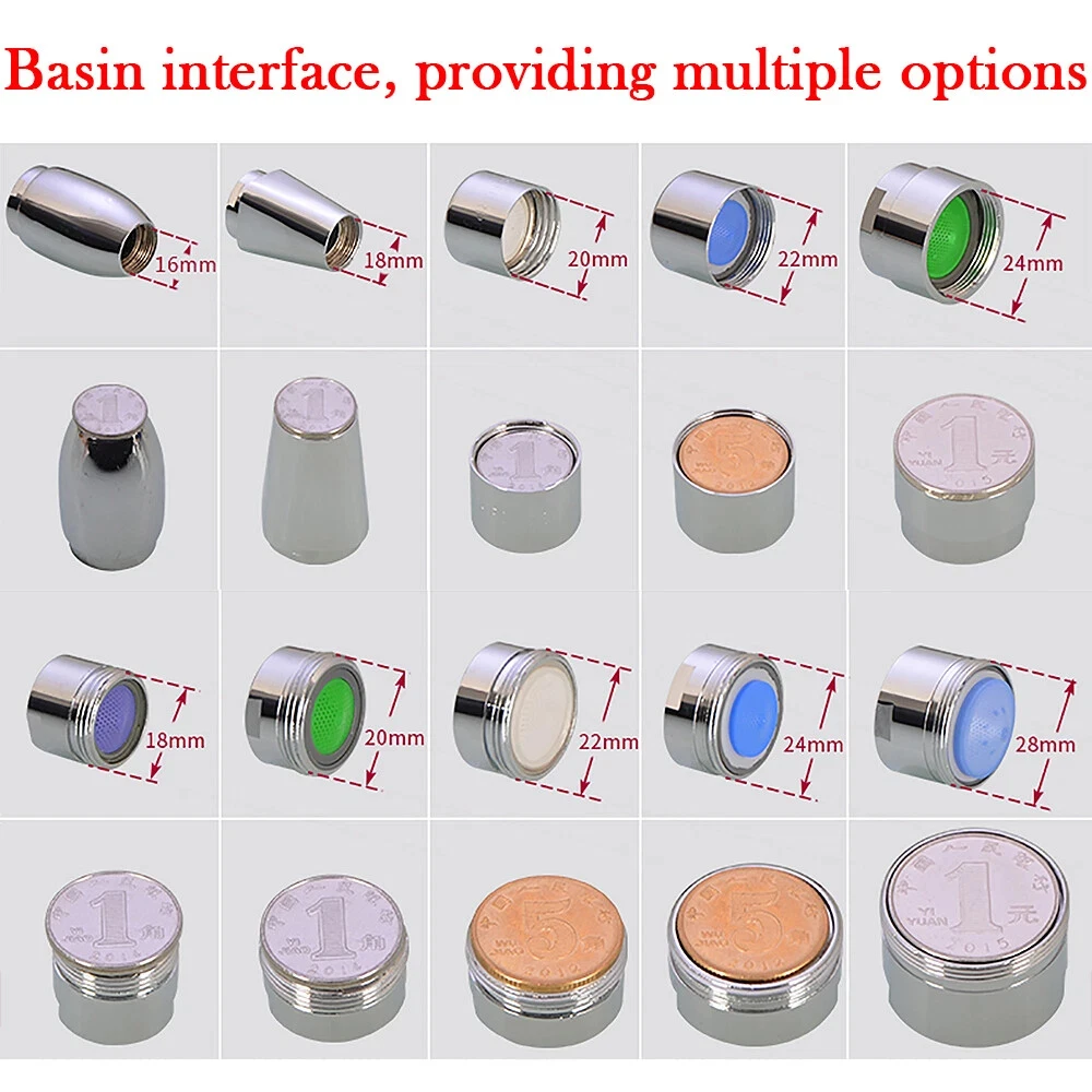 1Pcs 18mm-28mm Faucet Aerators | Kitchen/Bathroom Faucet Strainers | Splash-Proof Faucet Accessories Male/Female Water Saving