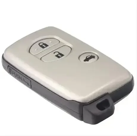 TJECU 3 Button FSK433.92 MHz Smart Remote Control Key CAR  F433 74 Chip  WD04 TOY48 Silver  Concave for Middle East Countries