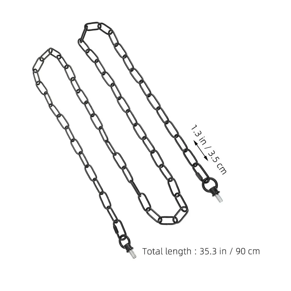 طقم إضاءة سلسلة سوداء قابل للتعديل سلسلة مطلية باللون الأسود لتعليق أضواء الكريستال وإكسسوارات الإضاءة المعلقة #5