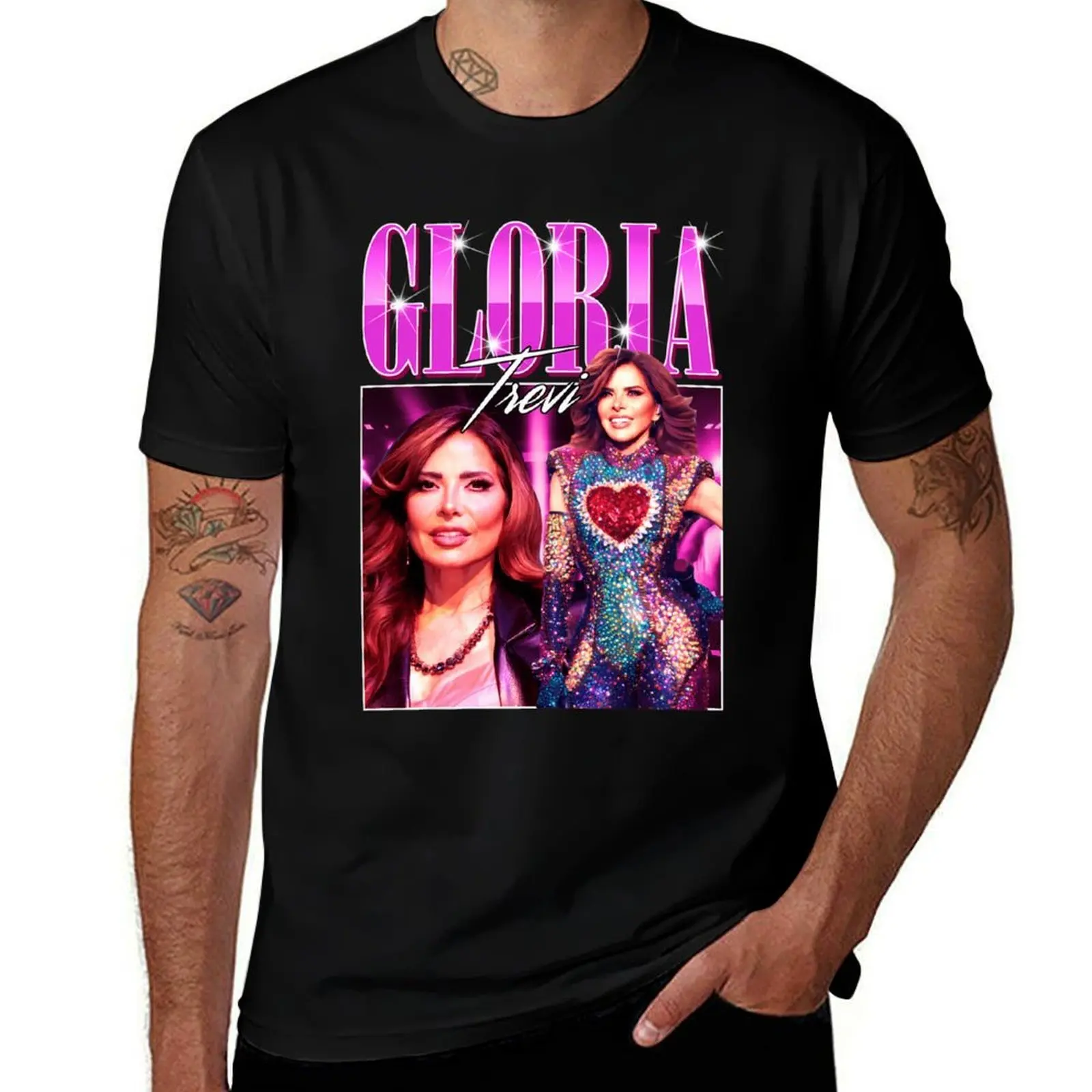 

Gloria Trevi Vintage T-Shirt boys animal print customizeds summer clothes T-shirts oversize men t shirt