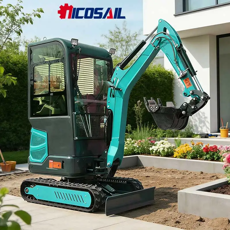 حفارة صناعية صغيرة معتمدة من مادة EPA - تصميم زاحف للبناء وتربية المزرعة والحيوانات