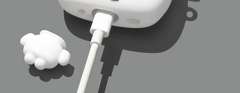 Für Airpods 3 4 5 Pro Pro 2 Pro 3 Hund Silikon Kopfhörerhülle – Detail 3