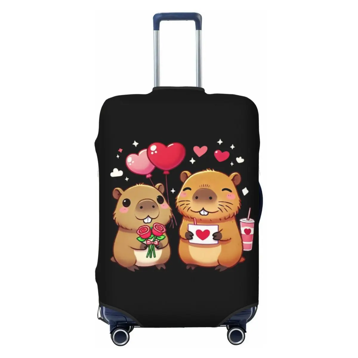 

Милый капибара, чехол для багажа, эластичный дорожный чемодан, защитные чехлы, костюм для 18-32 дюймов