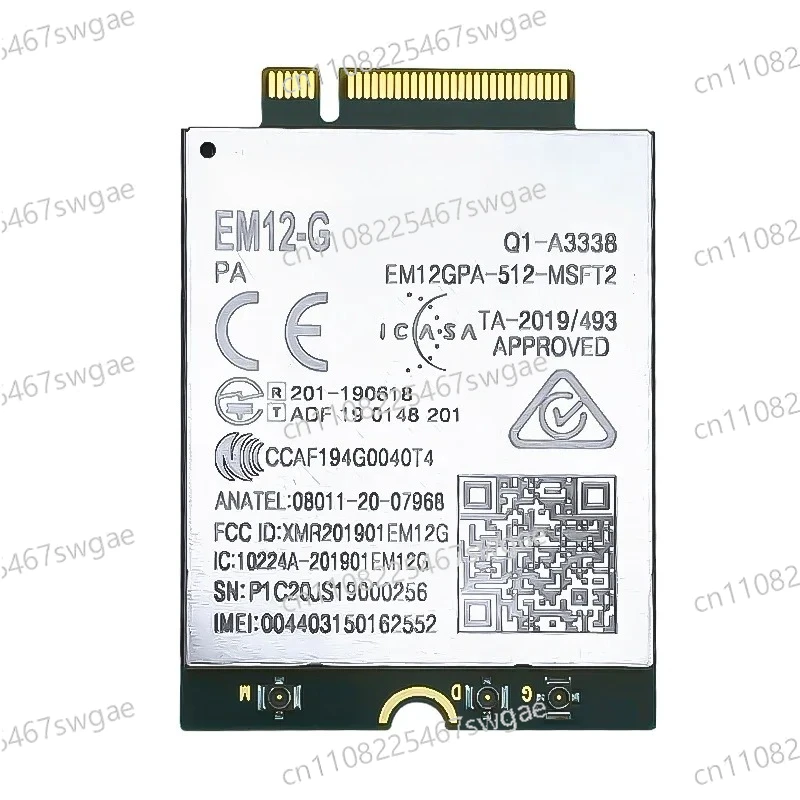 

Модуль EM12 EM12-G LTE-A Cat12, 698-6000 МГц, многодиапазонный, LTE-FDD, M.2, для IoT-коммуникаций