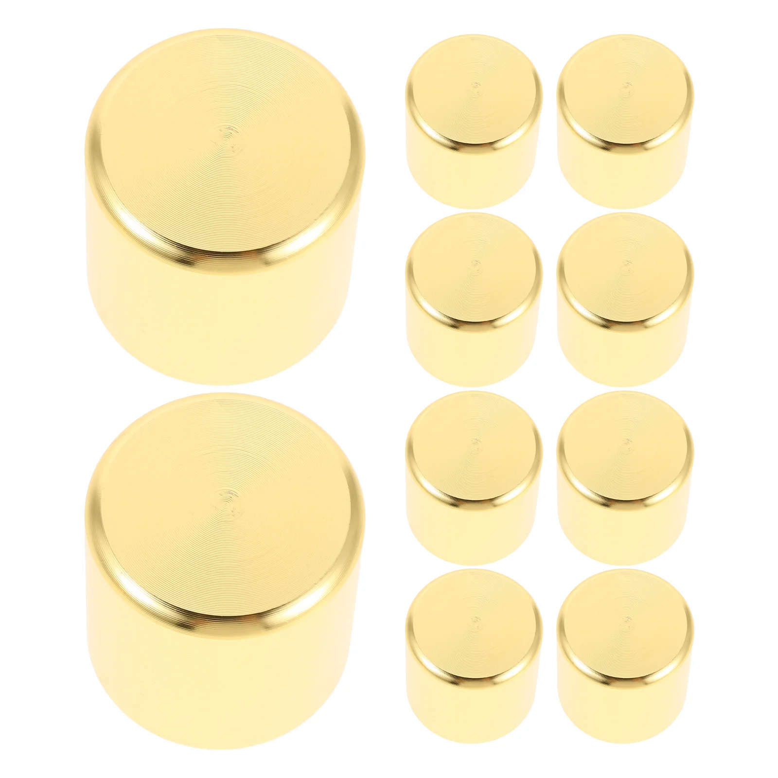 

20Pcs Aluminum Sofa Leg Caps Round Chair Foot Covers Non Slip Furniture Pads Dining Table Chair Protectors Hardwood Floor Leg