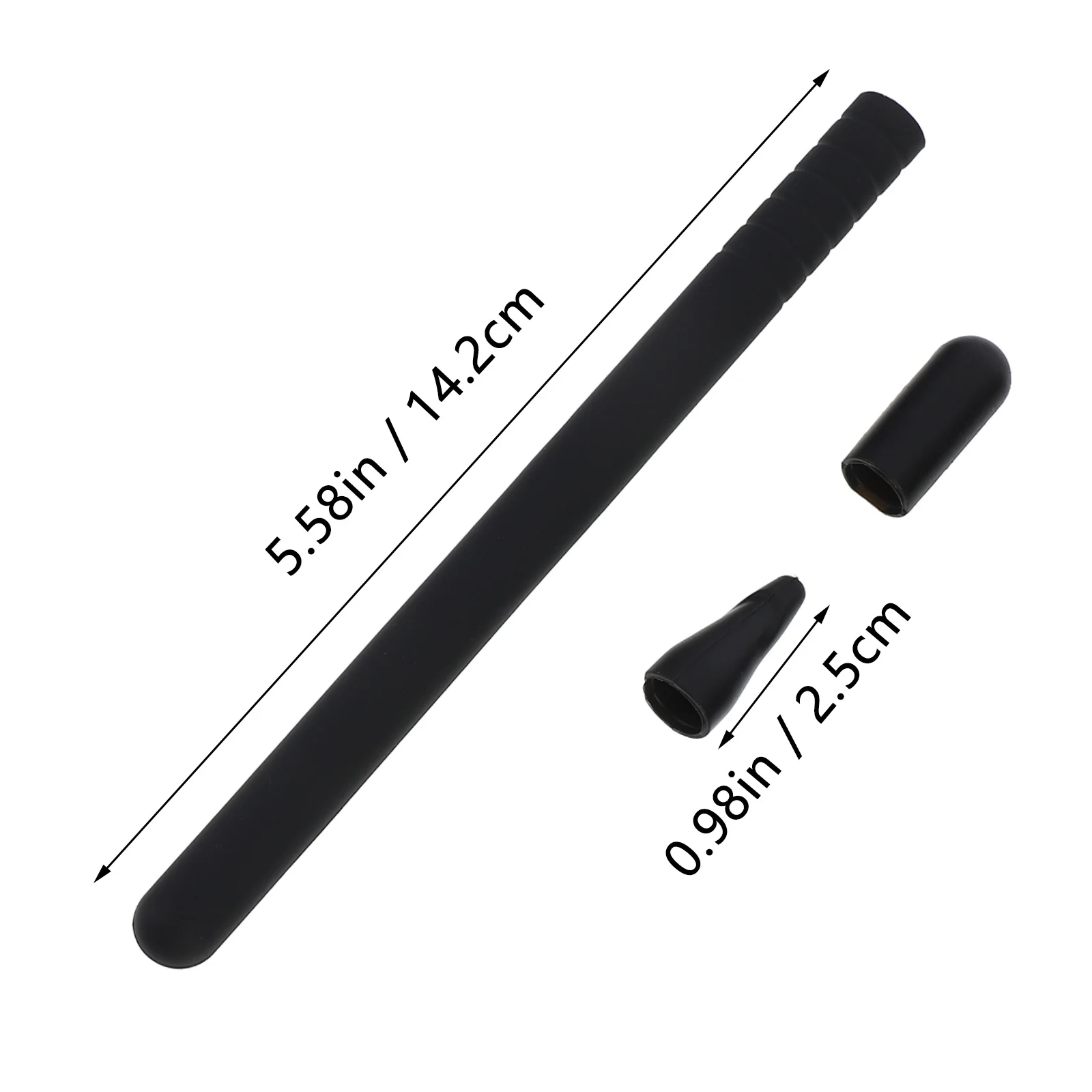 2Set Pelindung Pena Stylus Penutup Lengan Silikon Tahan Guncangan Ramah Kulit Ringan Perlindungan Tingkat Ergonomis