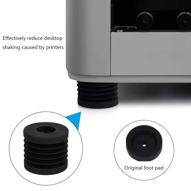 

4 шт. антивибрационные накладки для 3D-принтеров Bambu Lab P1P/P1S X1/X1C, противоскользящие, амортизирующие, пылезащитные резиновые подставки