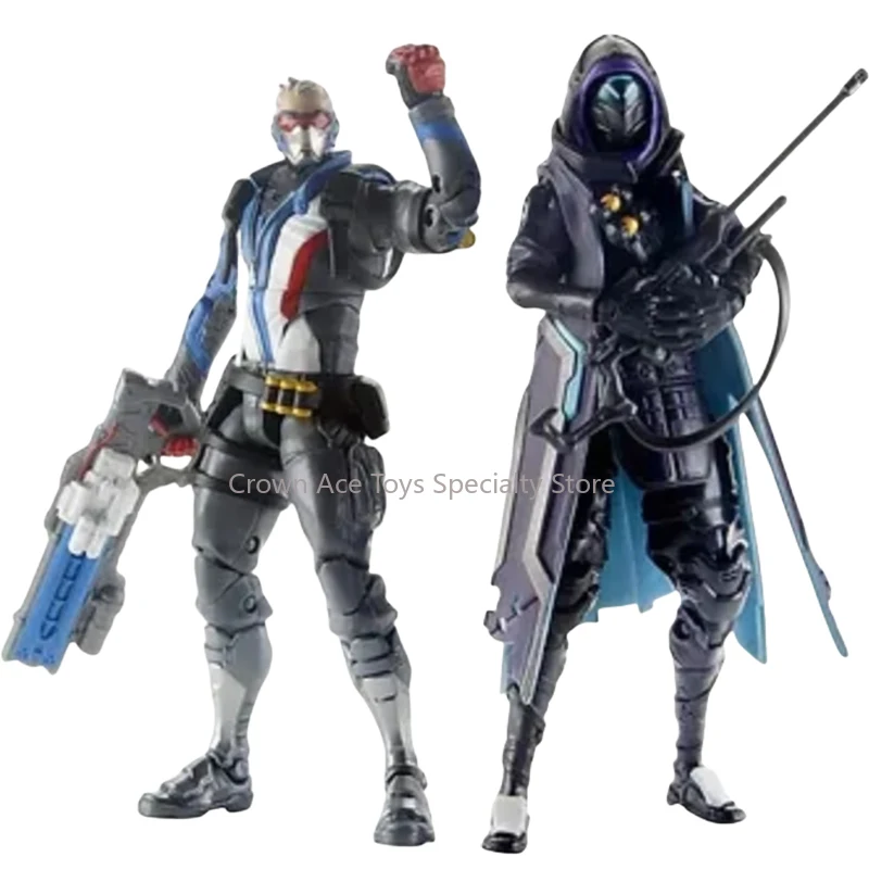 Hasbro Overwatch Wave 1 Mercy Pharah Tracer Lucio Sombra Blackwatch Reyes Reaper Reinhardt Soldier : 76 Ana Collectible Toy Gift