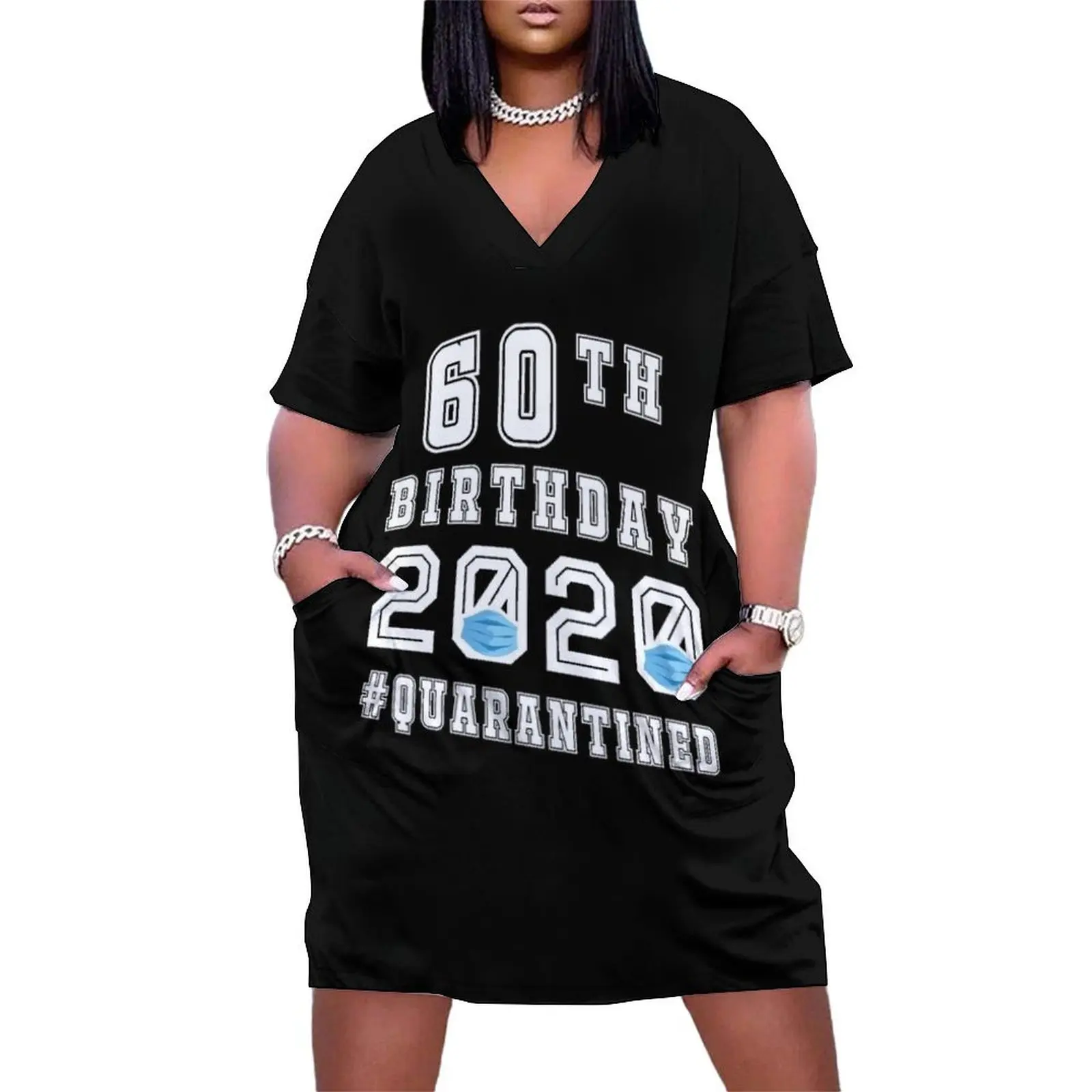 Its My 60th Birthday 2020 Quarantined Social Distancing Gifts Loose Pocket Dress Summer women's clothing Party dresses