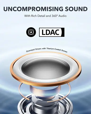 नया ओरिजिनल एंकर साउंडकोर एयरोफिट प्रो ओपन-ईयर हेडफ़ोन 16.2 मिमी वायरलेस ब्लूटूथ स्पोर्ट ईयरफ़ोन LADC अल्ट्रा कम्फर्ट माइक के साथ 8 best sales एंकर ट्व्स - №4