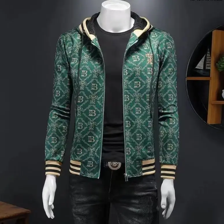 Men's Trend Hooded Autumn Jacket Fashion Casual New Cardigan
