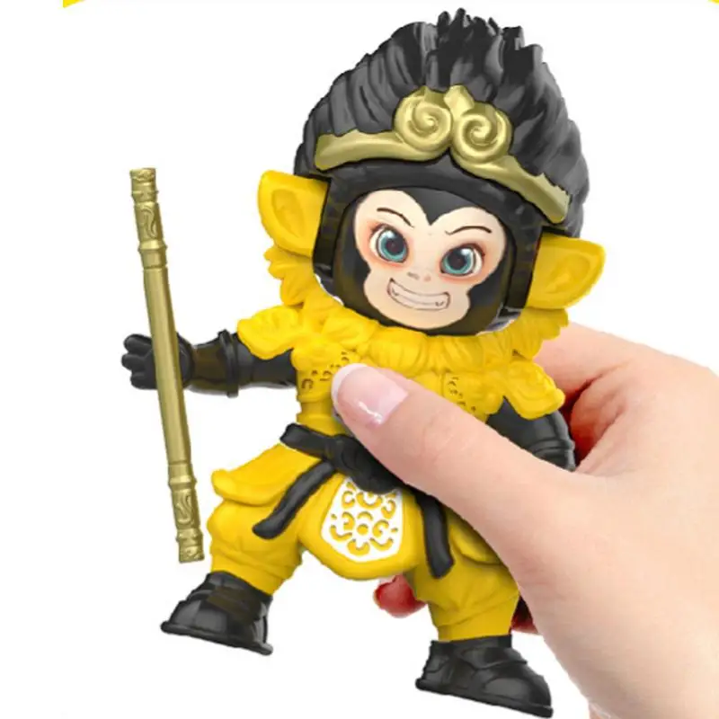 현실적인 원숭이 얼굴 변경 피규어 어린이와 성인 장식을위한 책상 및 디스플레이 캐비닛에 대한 장식 재미 있은 원숭이 장식