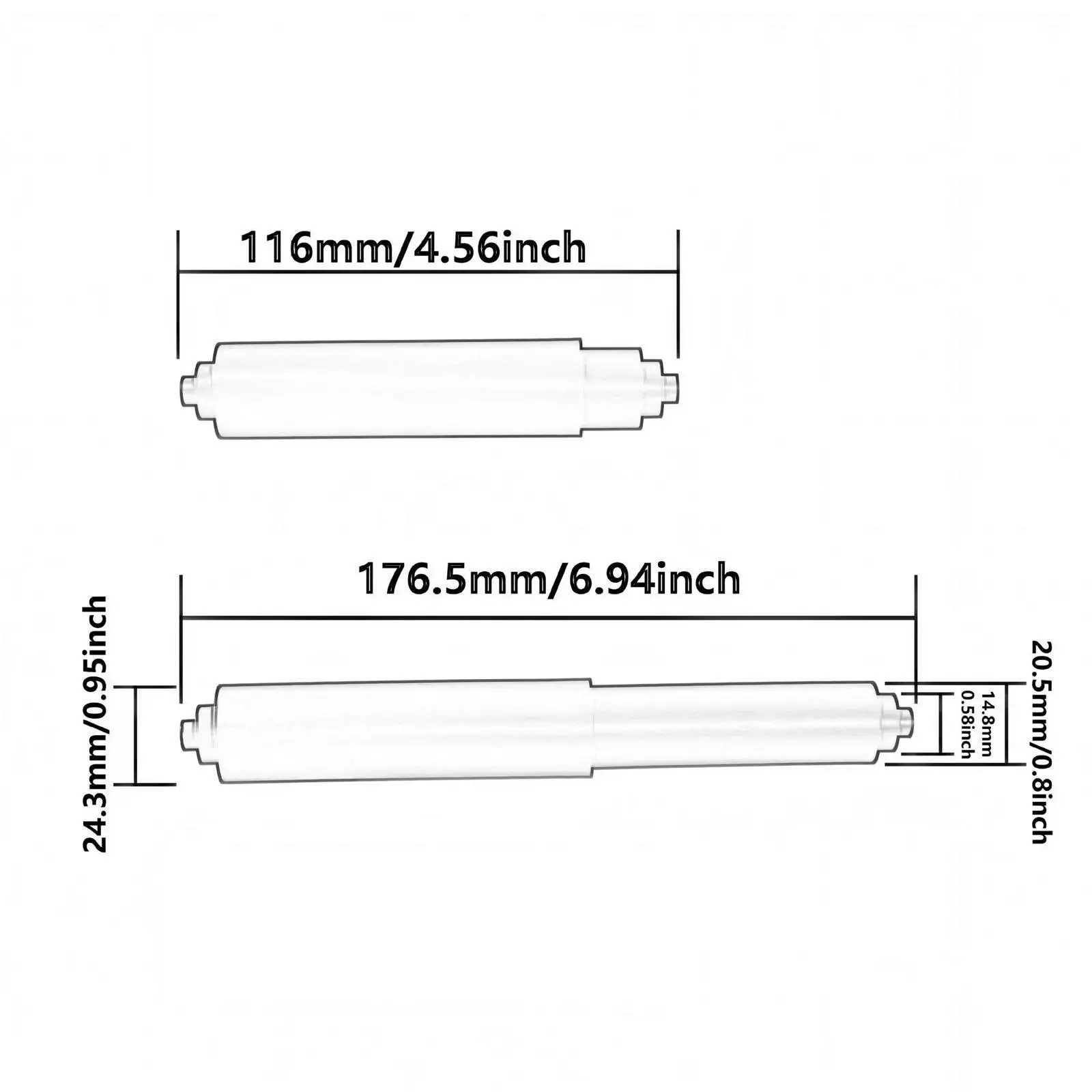4 Pieces Toilet Paper Holder Spring Loaded Roller,Practical Replacement Toilet