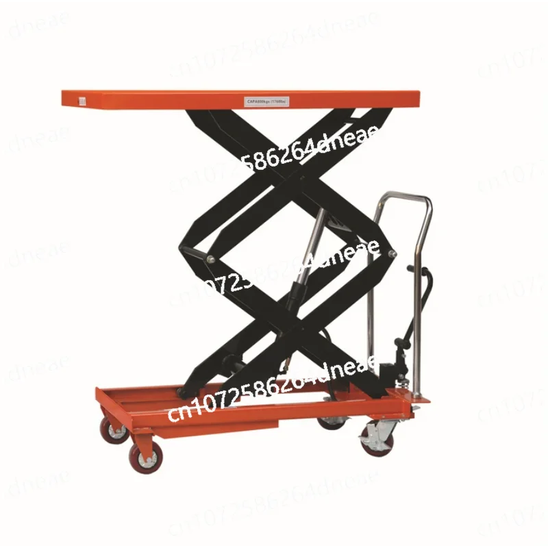 

Mobile Manual Hydraulic Platform Cart Lifting Platform Scissor Scissor Lift Small Lift Cart Hand Cart