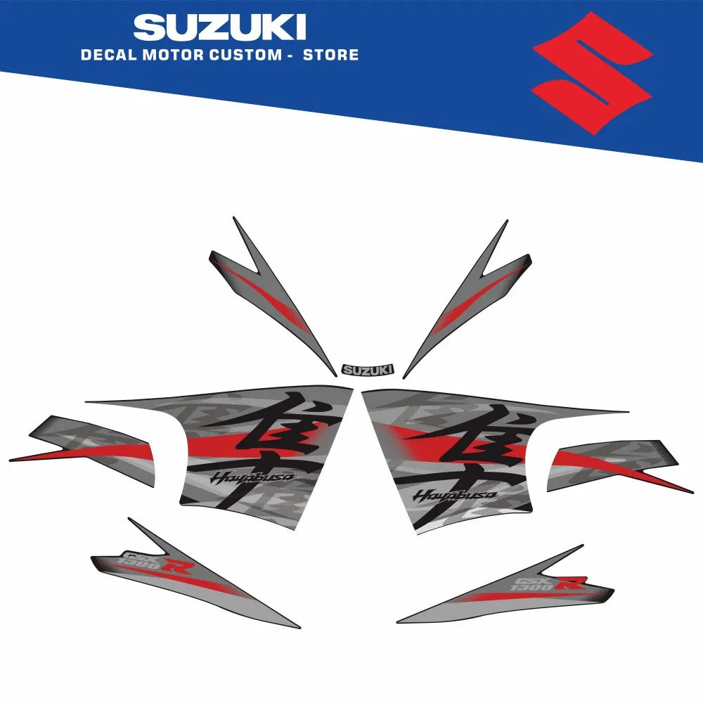 Motorcycle body fairing protective sticker anti-scratch decorative sticker suitable 270390 for Suzuki Hayabusa GSXR1300 R 08-20