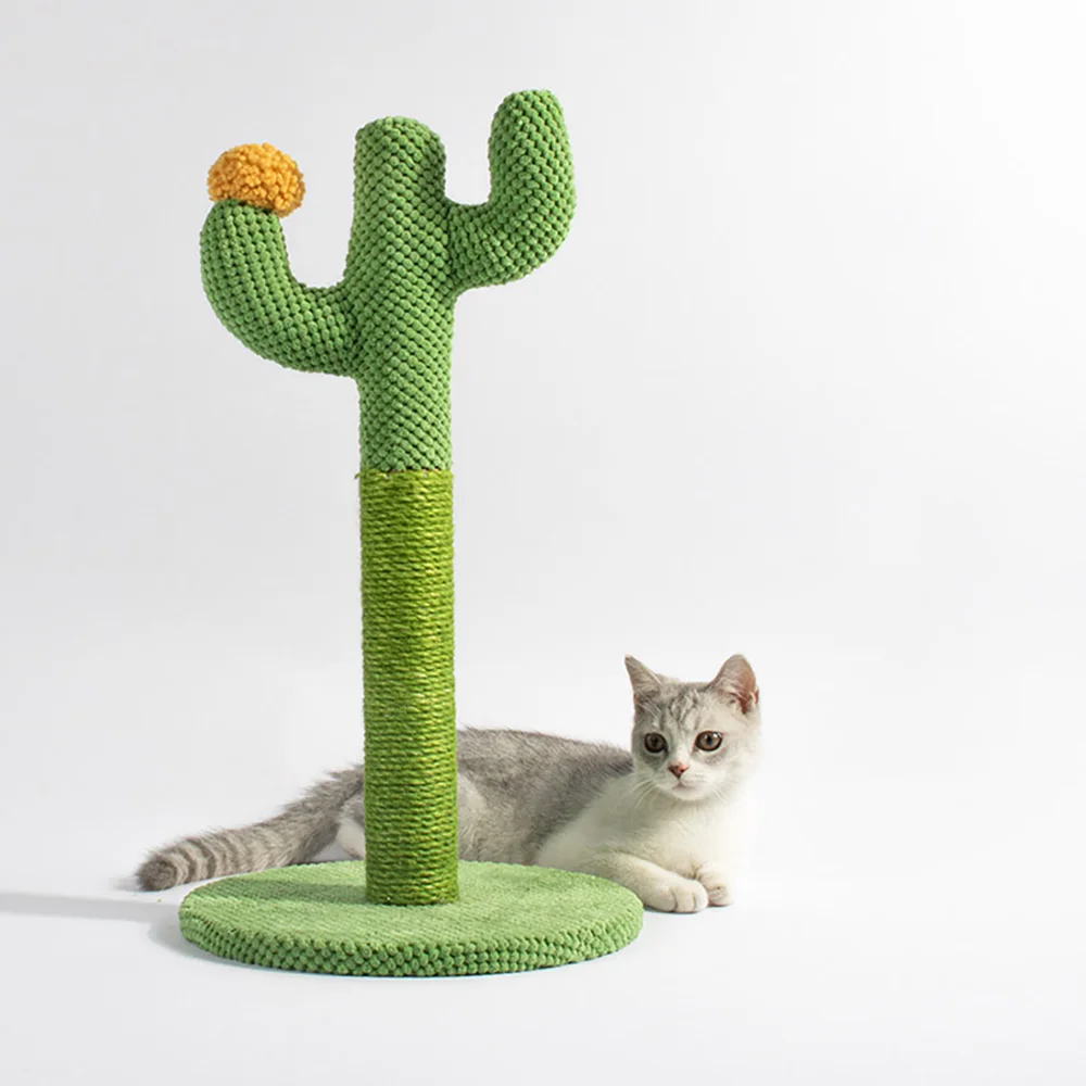 Cat Climbing Frame Cats Scratch Pillar Pet Supplies Sisal Cactus Integrated Toys Cats Grinding Claw Tongtian Pillar Indoor