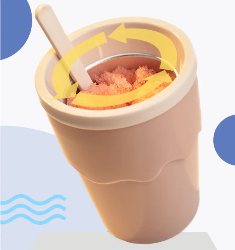 Slushy Cup Ice Cream Summer Popsicle Maker Children Selfmade Milk Shake Maker Cooling Cup Product Household