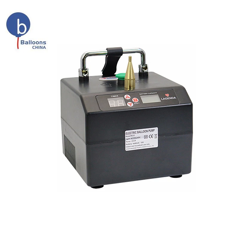 Electronic Air Pump Single Nozzle Machine Portable Automatic Lagenda Inflator Balloon Pump