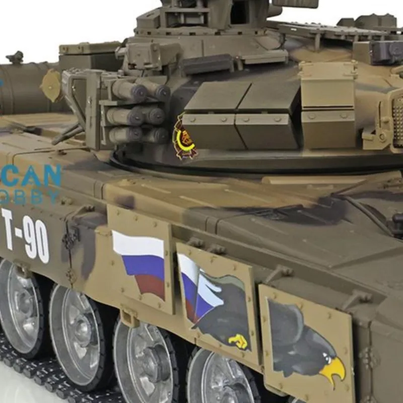 

HENG LONG Toucan Professional Ver RC Tank 3938 1/16 7.0 Россия T90 RTR 360 � � Металлические гусеницы турели с красными глазами и эффектом дыма TH17854