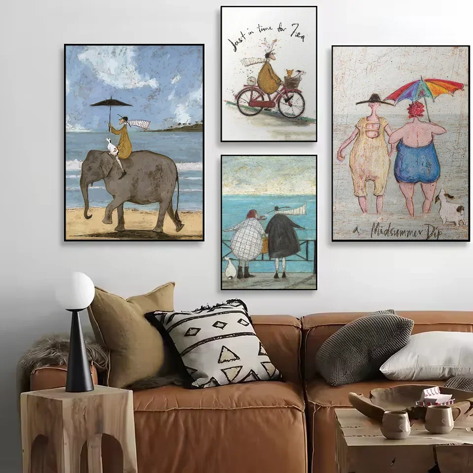 Sam T-Toft  Poster Aesthetic Canvas Painting Posters And Prints Wall  Picture For Bedroom Home Decor