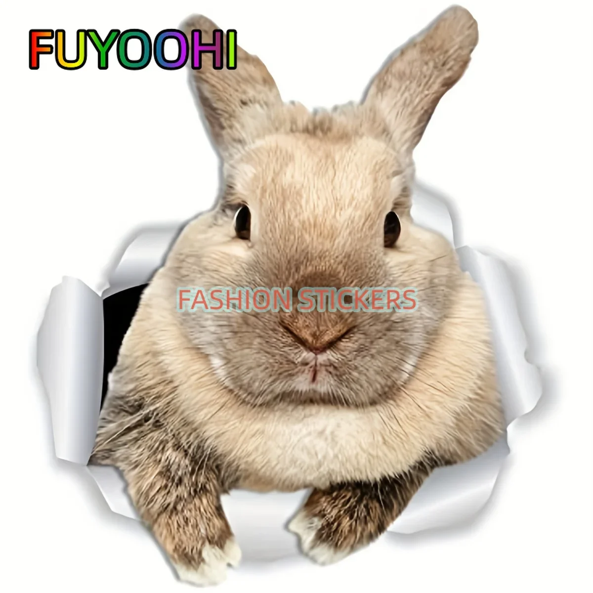 FUYOOHI Vinyl Car Stickers Brighten Up Your Home and Car with Adorable Easter Bunny Wall and Window Decals!