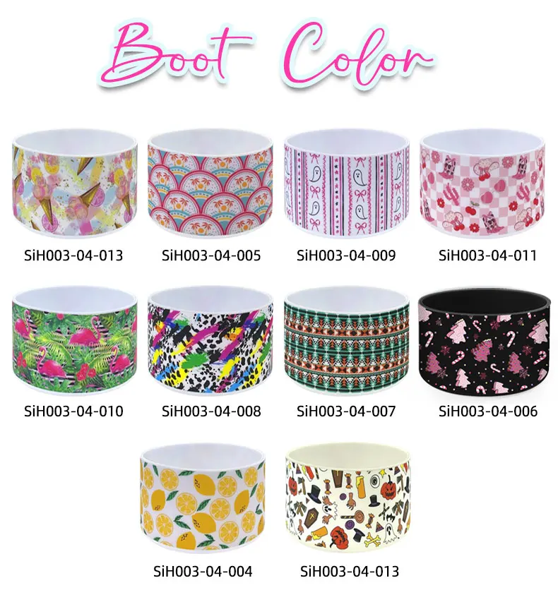 40oz Tumbler Bumper Water Bottle Sleeve Cover Halloween Printing Silicone Boot with Anti-Slip Bumper for Drinking