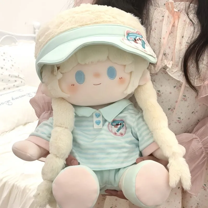 

40cm Cute T-shirt Trousers Clothes Jumpsuit Sitting Posture Plush Doll Sports Suit Set Clothes Replaceable Costume Xmas Gift