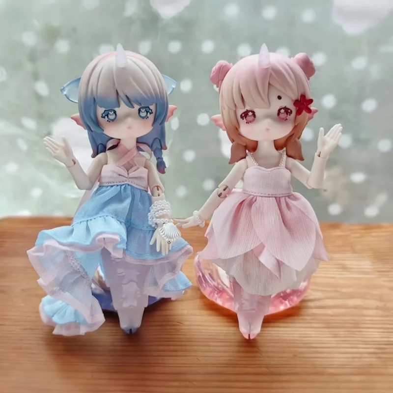 กล่องสมบัติของเพนนี ของแท้ใหม่ ฟิกเกอร์แอคชั่นนางเงือก Antu แบบกล่องสุ่ม ของตกแต่งโต๊ะทำงาน ของขวัญวันหยุด วันเกิด ของเล่นน่ารัก