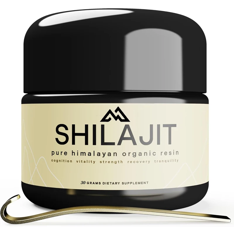 Pure Himalayan organic Shilajit resin, 500mg maximum potency, 85+trace mineral humic acid immune support, energy 30g